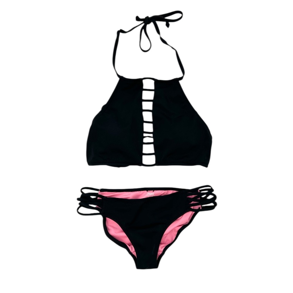 Victoria's Secret PINK Swim Strappy Bikini Bottom & Halter Top